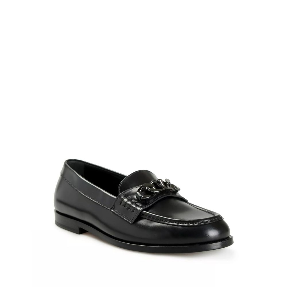 Valentino Garavani Mocassini Slip-On Neri in Pelle VLogo Uomo