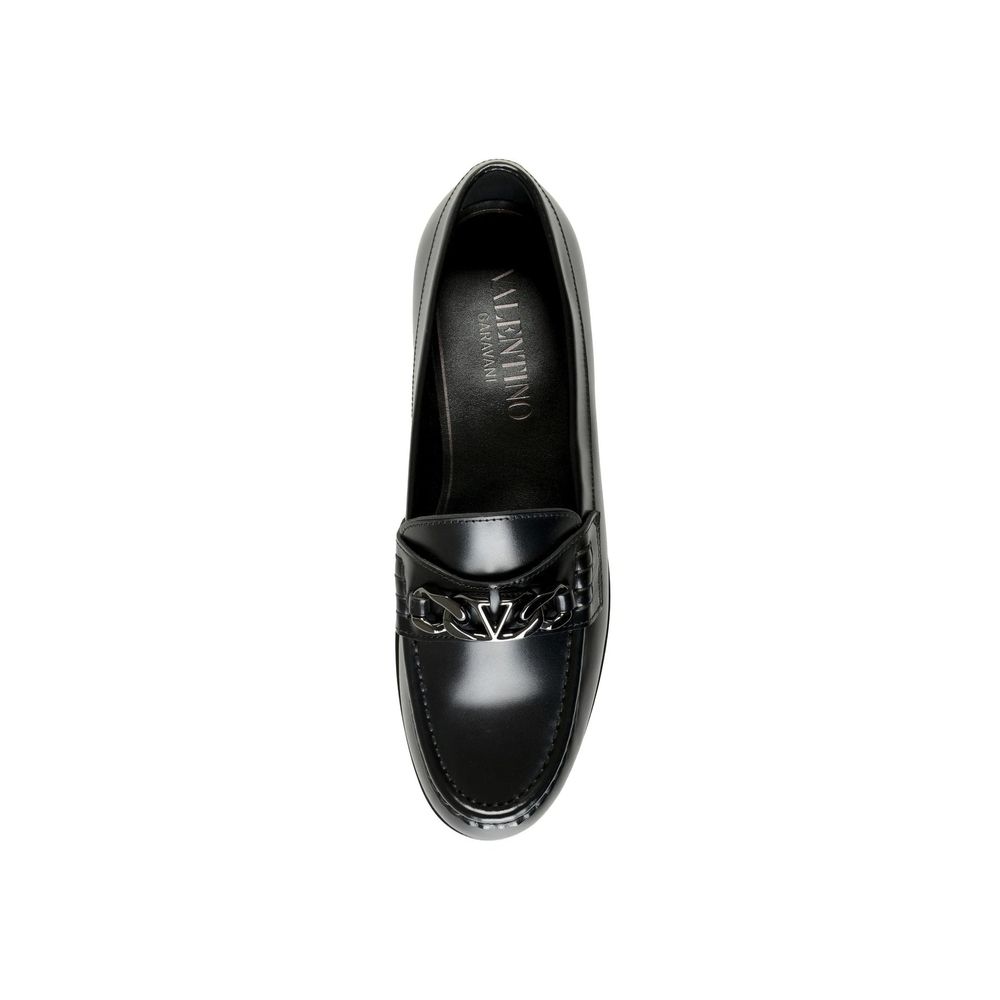 Valentino Garavani Mocassini Slip-On Neri in Pelle VLogo Uomo