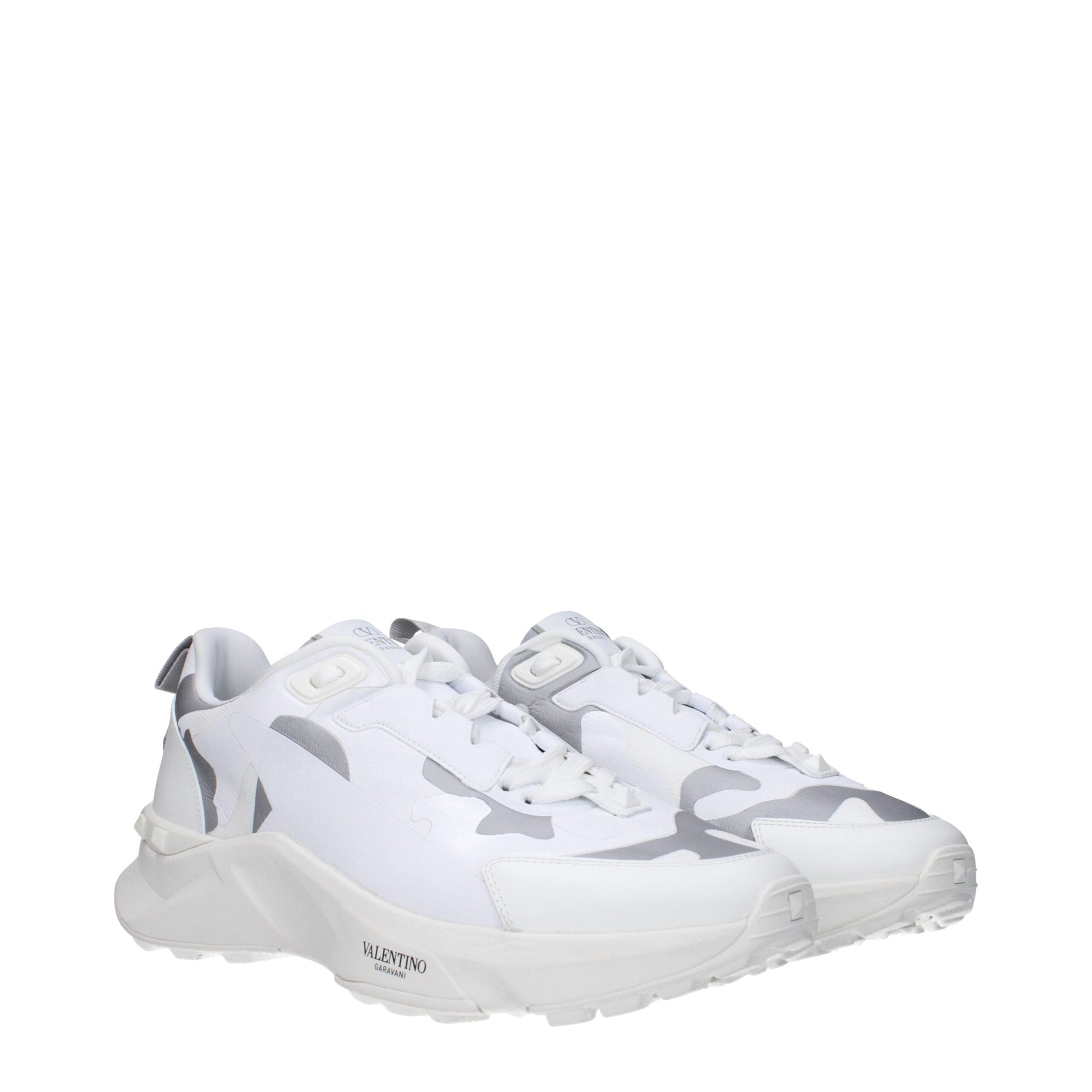 Valentino Garavani Rockstud VL7N Sneakers Uomo Bianche Borchiate