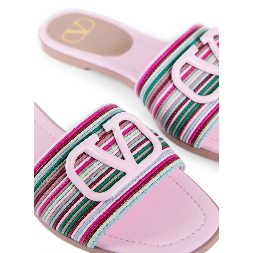 Valentino Garavani Slides Multicolor in Pelle Donna
