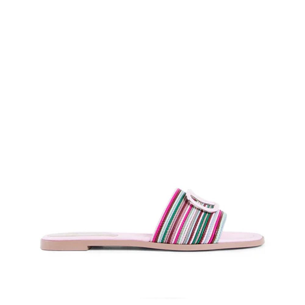 Valentino Garavani Slides Multicolor in Pelle Donna