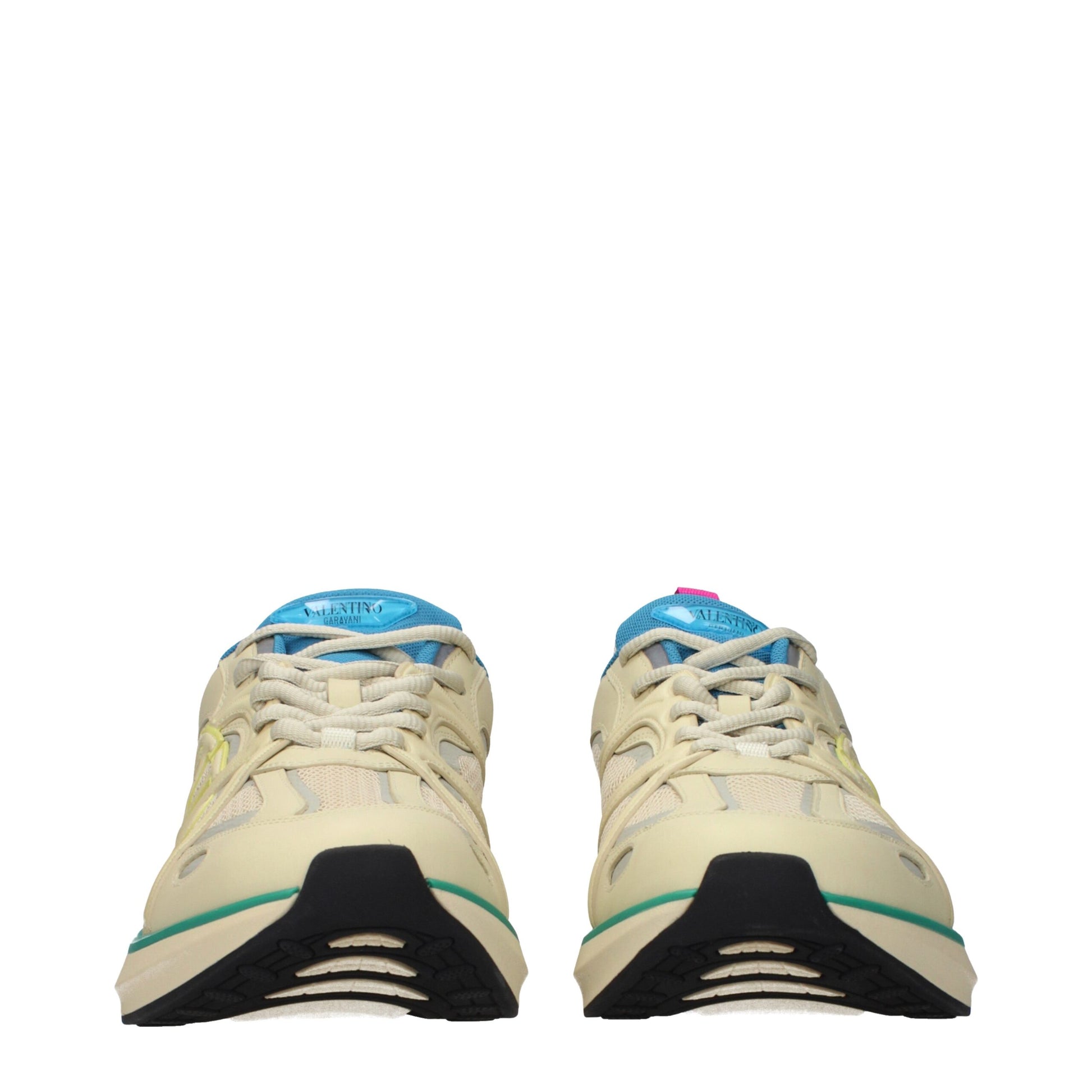 Valentino Garavani VL7N Sneakers Uomo Beige in Tessuto e Pelle