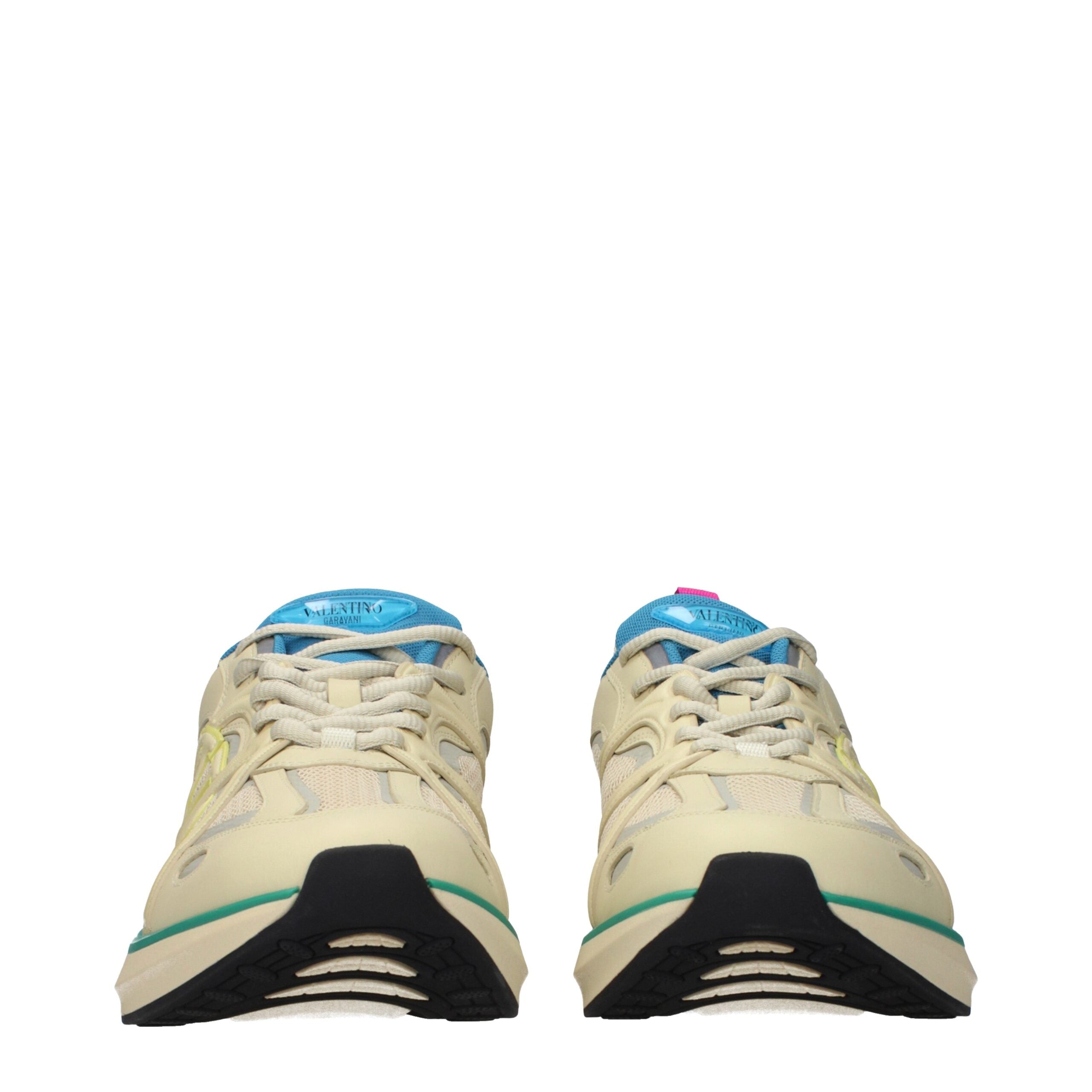 Valentino Garavani VL7N Sneakers Uomo Beige in Tessuto e Pelle