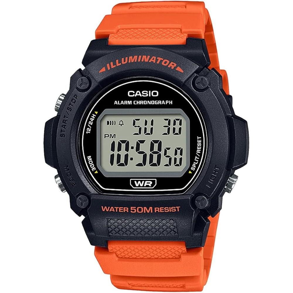 Casio W-219H-4AVCF Digital Sports Watch Red