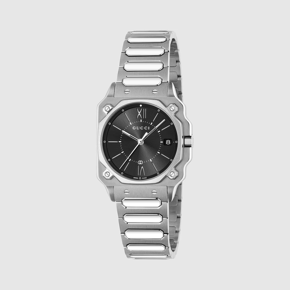 Gucci G-Flat Watch YA166505 Swiss Made Quartz