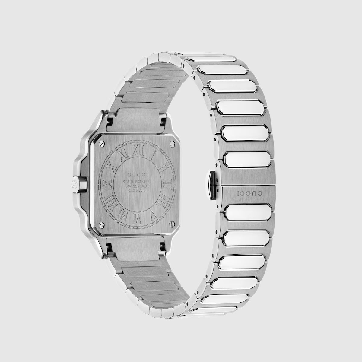 Gucci G-Flat Watch YA166509 Bordeaux Dial Steel