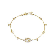 Gucci Gourmette Chain Bracelet 925 Silver Short Size YBA729403002