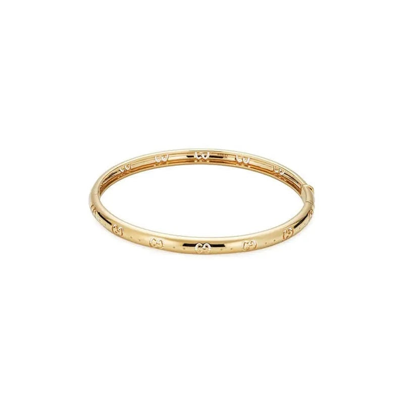 Gucci Icon Pure Blue Bracelet in 18kt Yellow Gold YBA809255001
