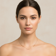 Gucci Horsebit necklace YBB837596001 rose gold and diamonds