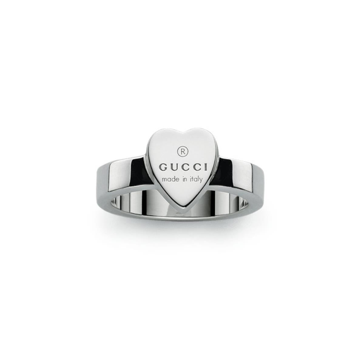 Gucci 18kt White Gold Icon Logo Mat Bracelet YBC223867001