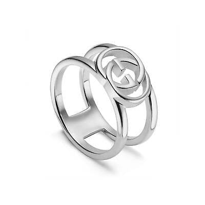 Gucci Interlocking G Band Ring in 925 Silver (6mm)