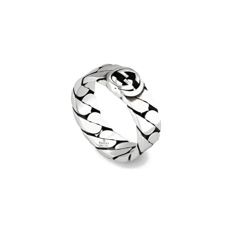 Gucci Interlocking G Ring 925 Silver YBC661513001