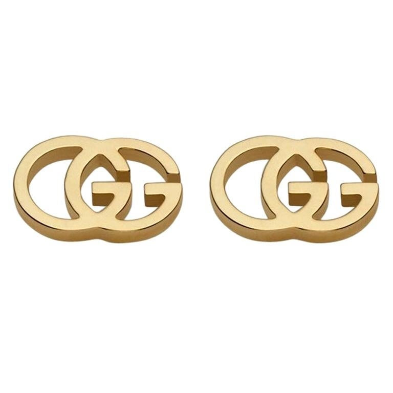 Gucci Running G Stud Earrings in 18k Yellow Gold YBD094074002