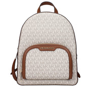 Zaino Michael Kors Jaycee Medium in Tela Logata Vanilla