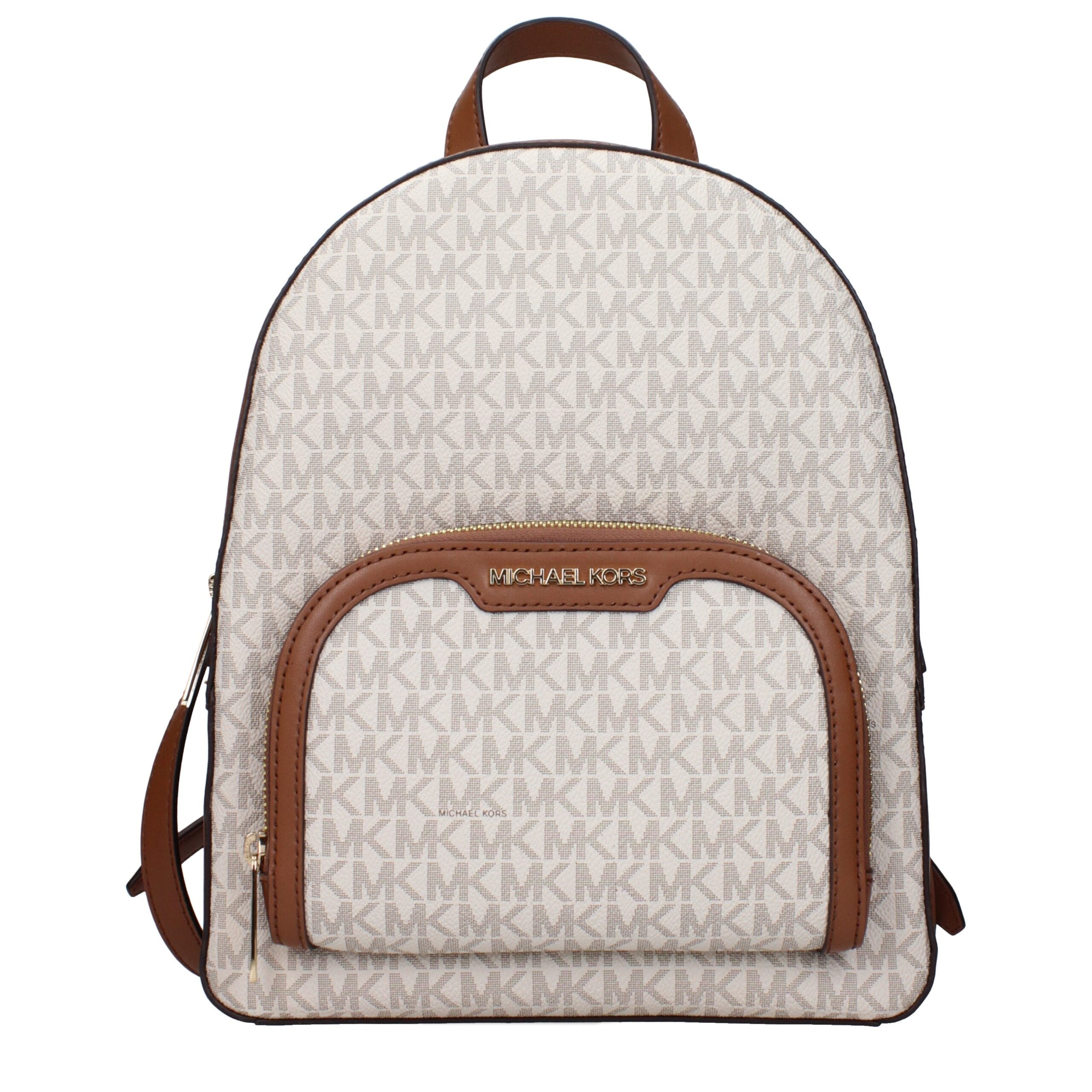 Zaino Michael Kors Jaycee Medium in Tela Logata Vanilla