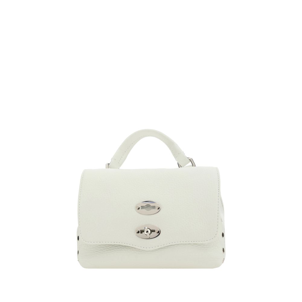 Zanellato White Calf Leather Bos Taurus Shoulder Bag