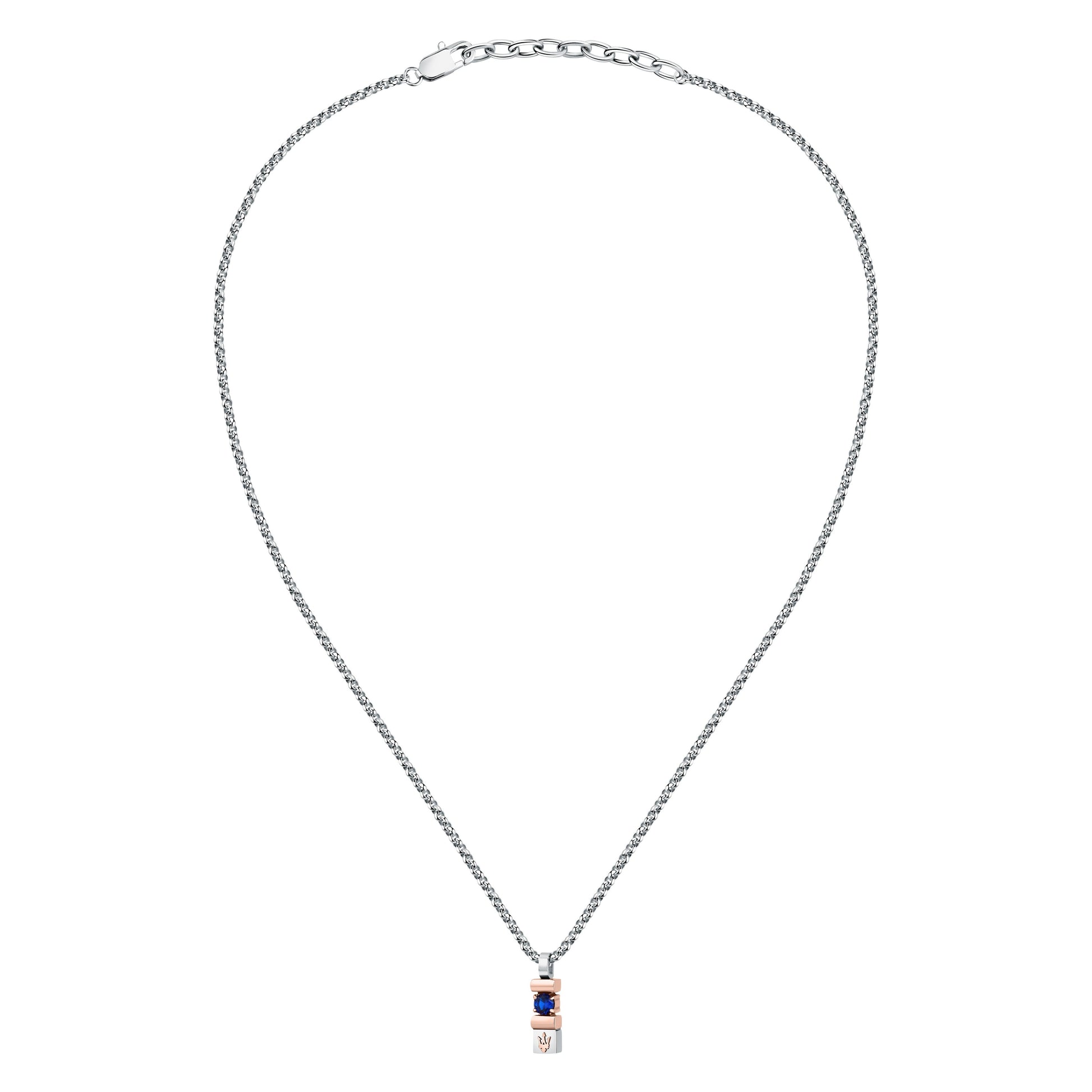 Maserati Sapphire Men's Necklace Jm334Axo06