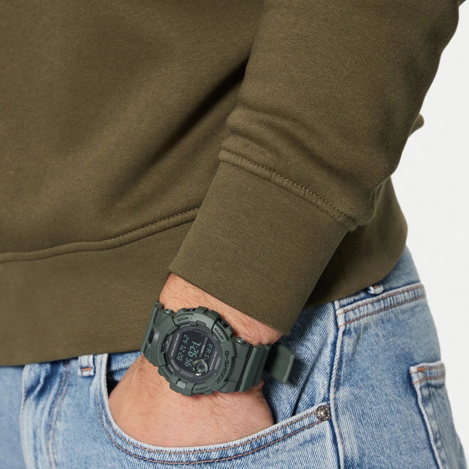 Casio G-SHOCK GBD-800UC-3ER G-SQUAD Utility Green Watch