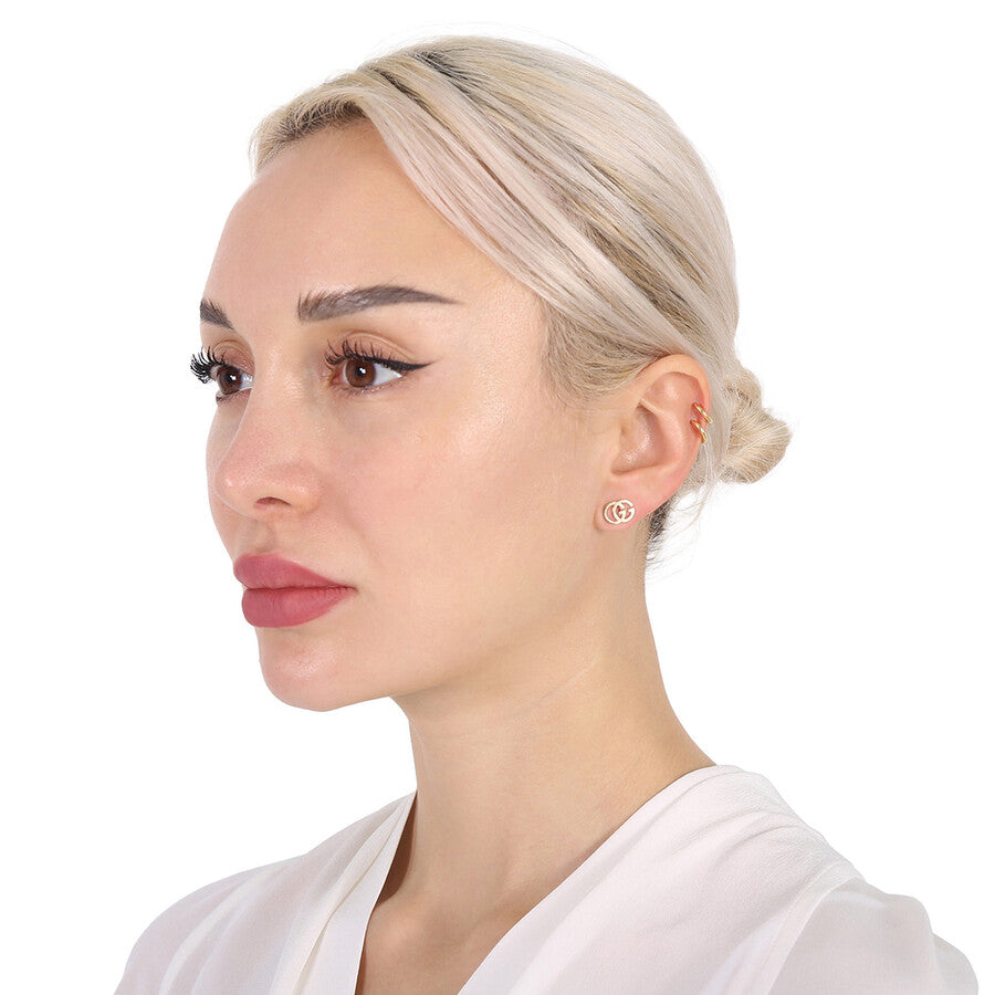 Gucci Running G Stud Earrings in 18k Yellow Gold YBD094074002