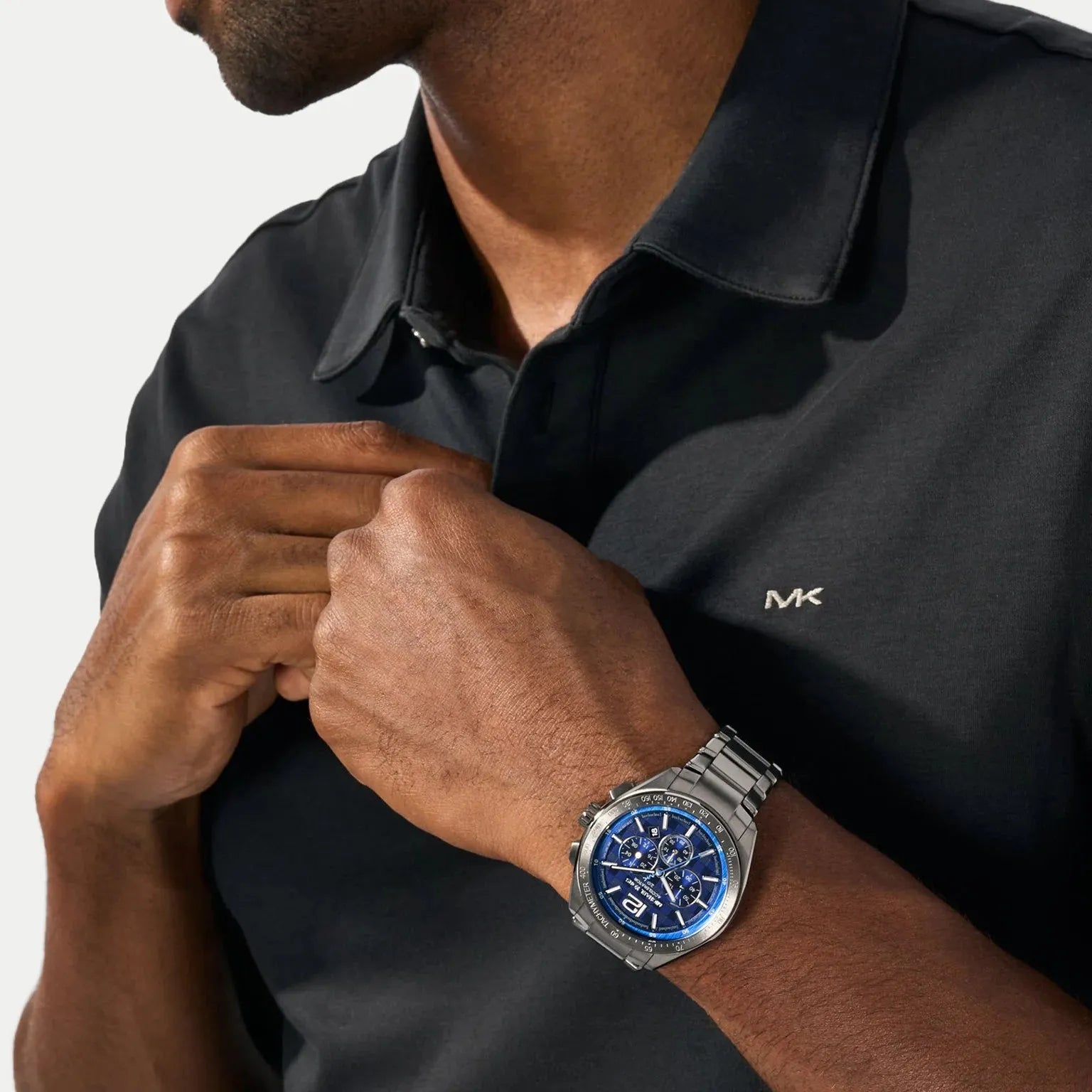 Michael Kors Accelerator MK9178 Chronograph Watch in Blue and Gunmetal