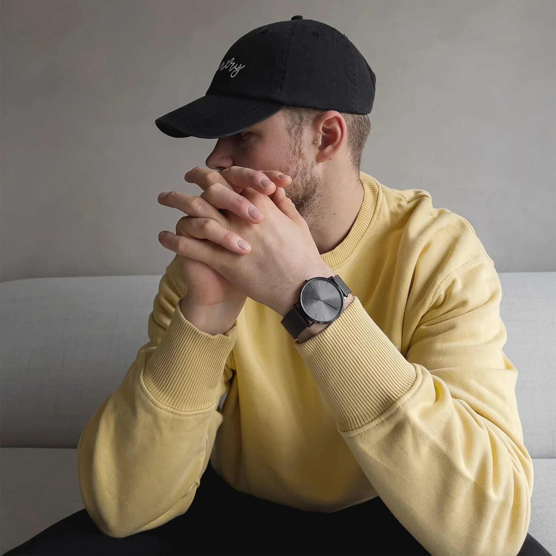 Daniel Wellington Men's Classic Mesh Graphite Watch DW00100630